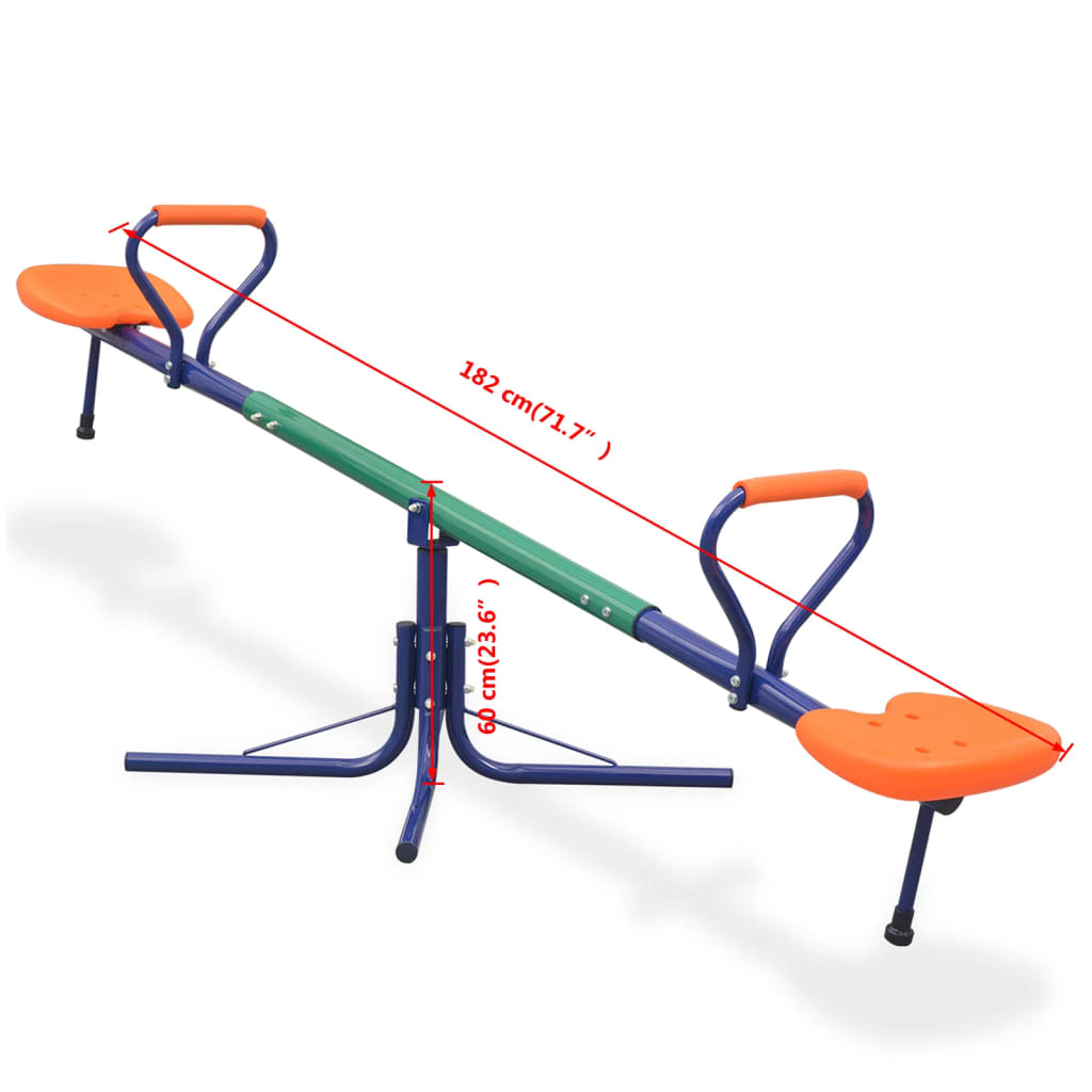 Seesaw Blue Steel and plastic Large Rotatable Seesaw Other