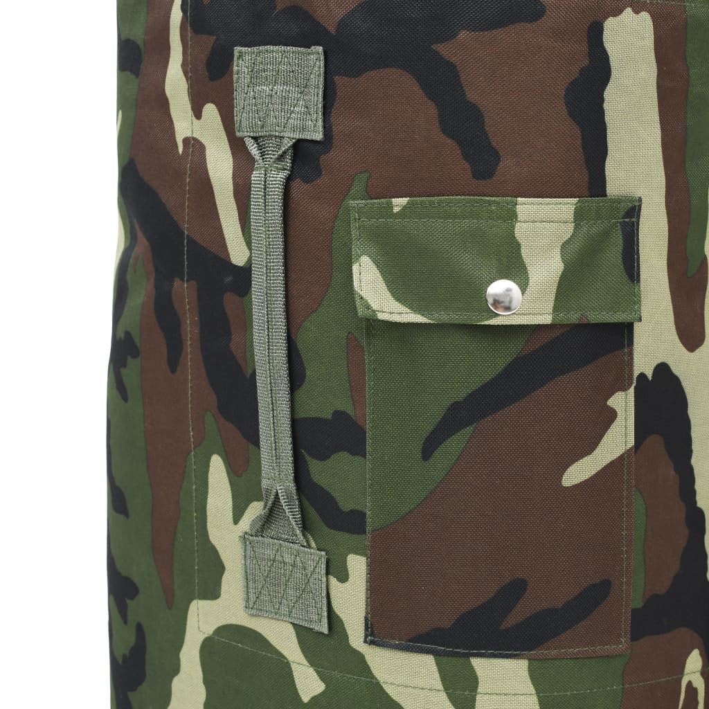 Army-Style Duffel Bag 22.5 gal Camouflage
