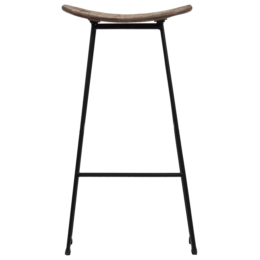 Bar Chairs 2 pcs Reclaimed Teak