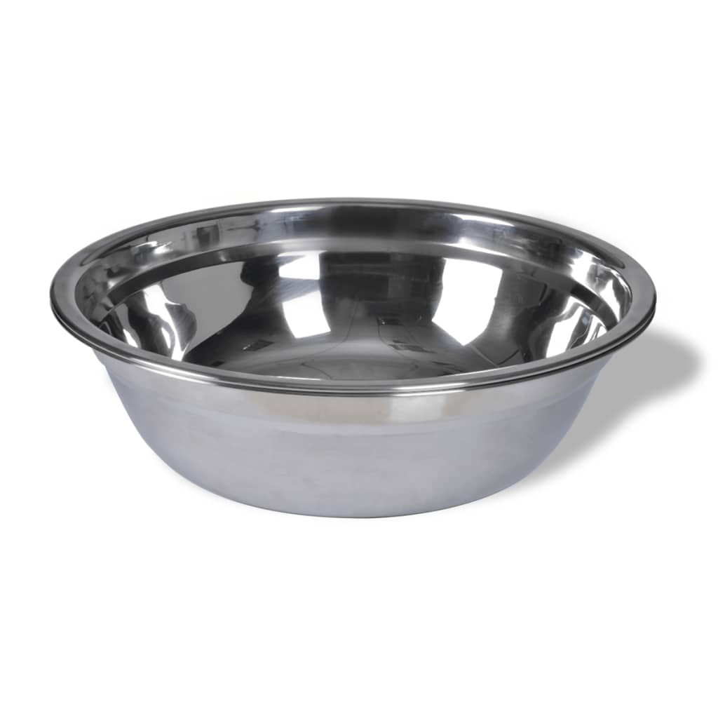 Adjustable Double Diner Pet Dog Feeding Stand & 2 x 1.1gal Stainless Steel Bowls
