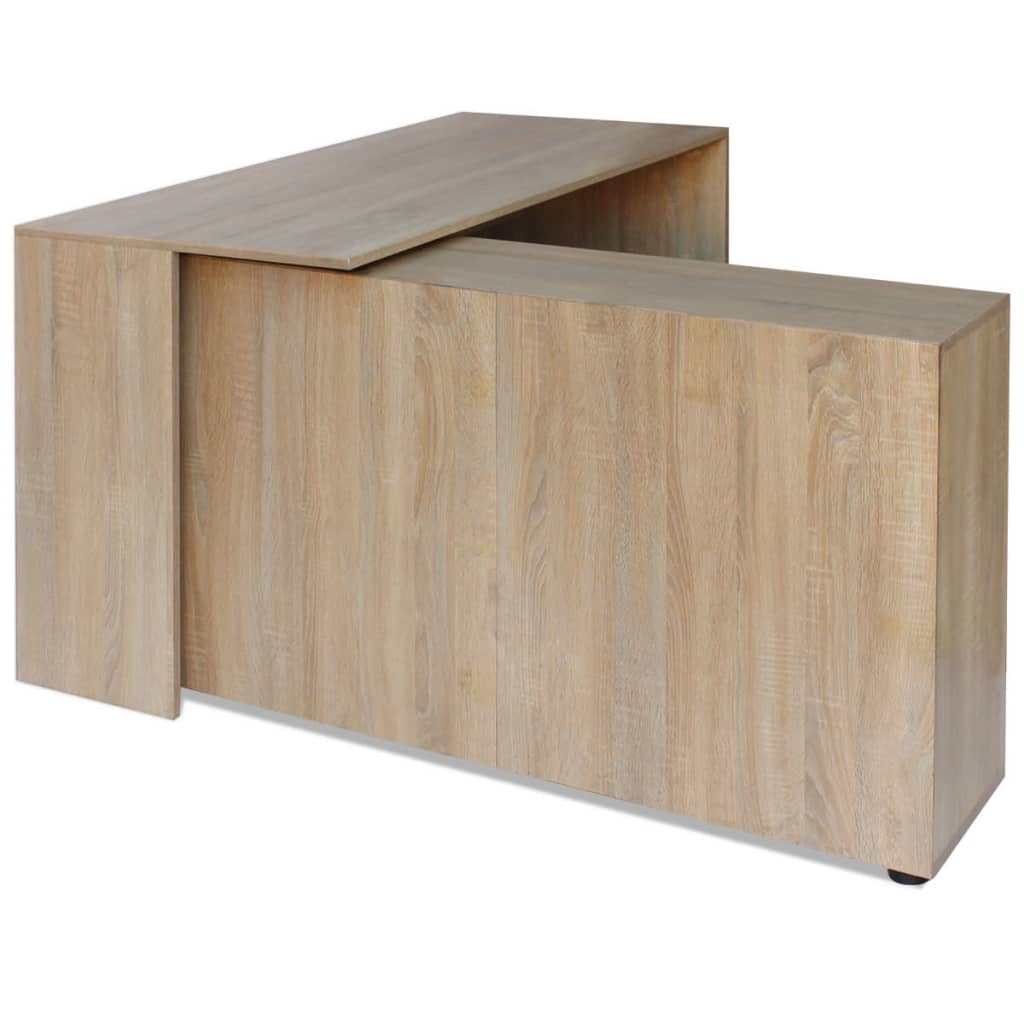 Office Desk Oak Engineered wood Medium