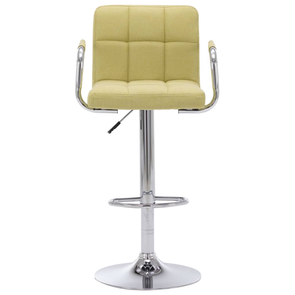 Bar Chair Green Chrome-plated steel, Cotton, Polyester Medium