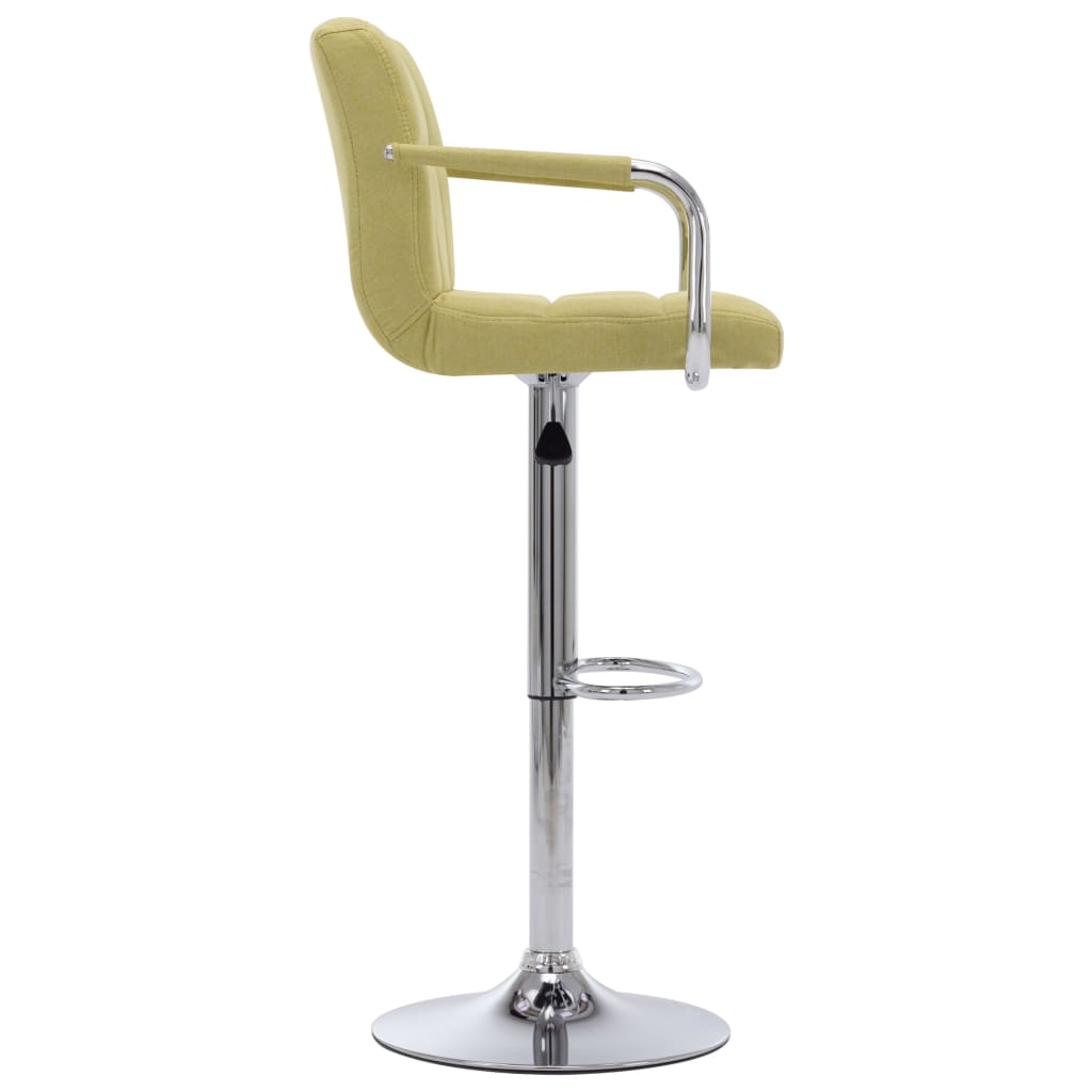Bar Chair Green Chrome-plated steel, Cotton, Polyester Medium