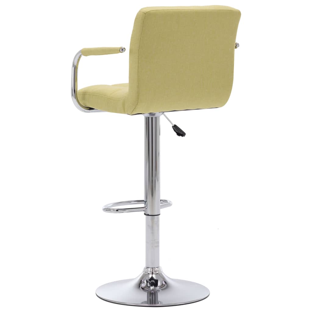 Bar Chair Green Chrome-plated steel, Cotton, Polyester Medium