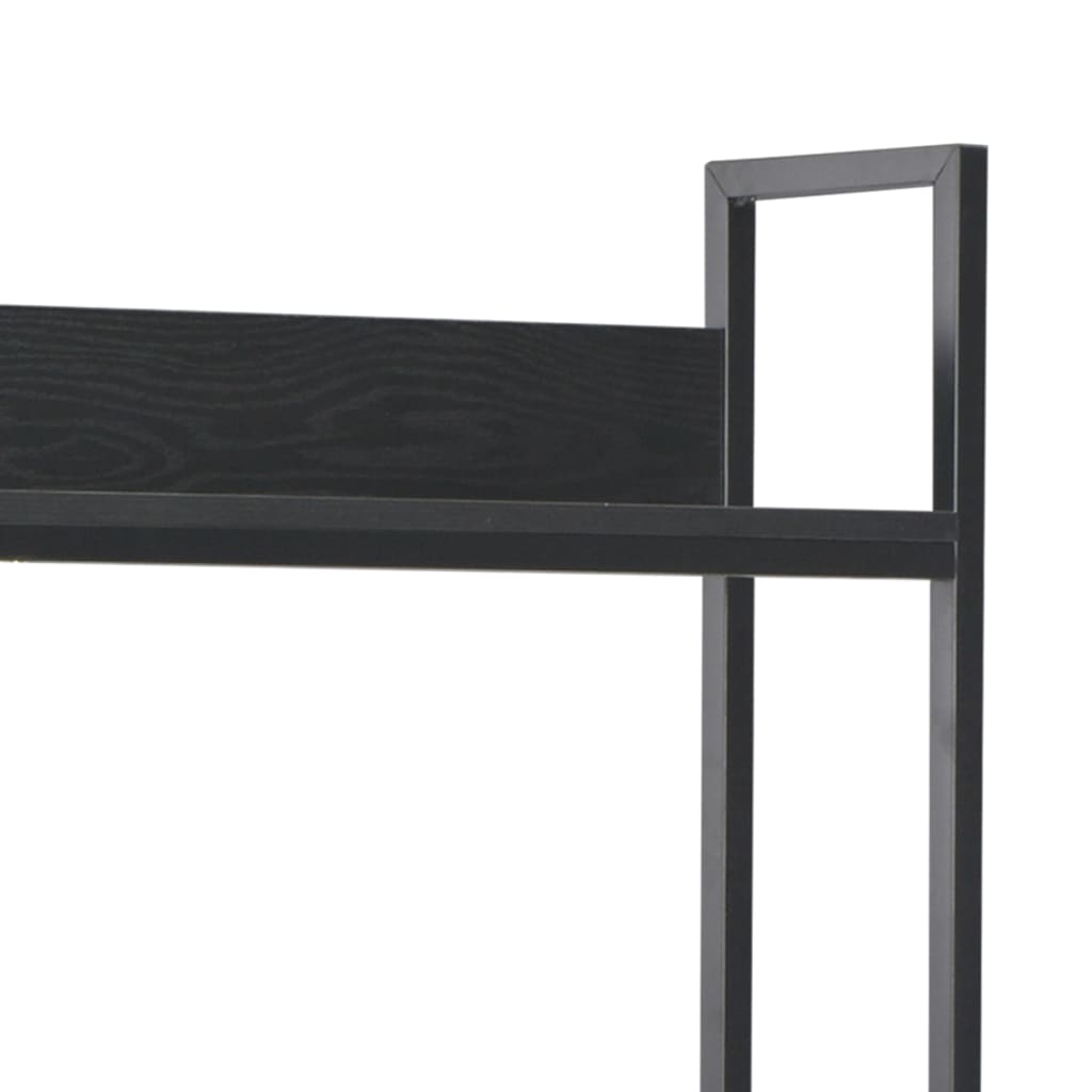 Computer Desk Black Engineered wood, Powder-coated metal Standard