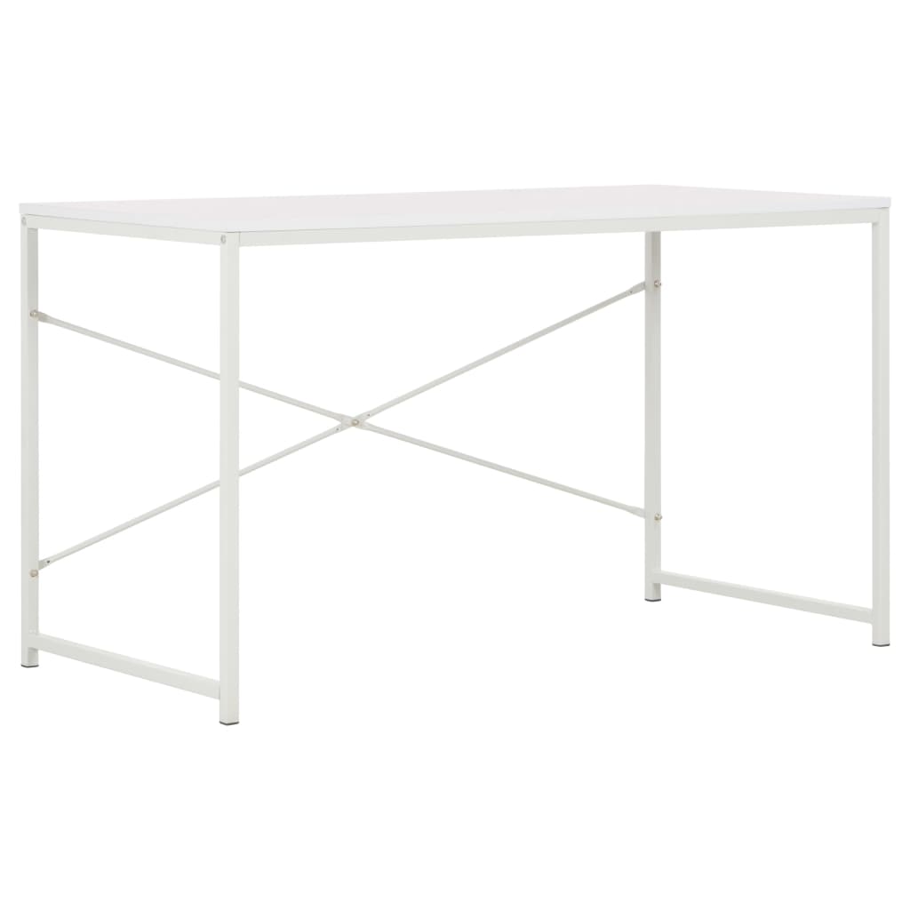 Computer Desk White Engineered wood and powder-coated metal Medium