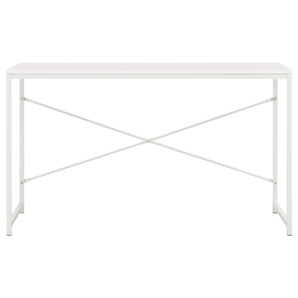 Computer Desk White Engineered wood and powder-coated metal Medium