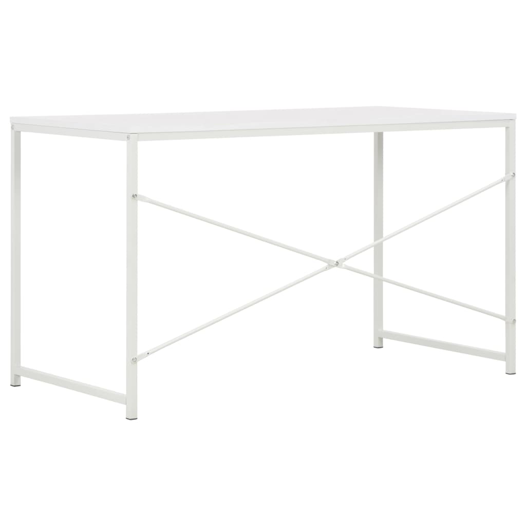 Computer Desk White Engineered wood and powder-coated metal Medium