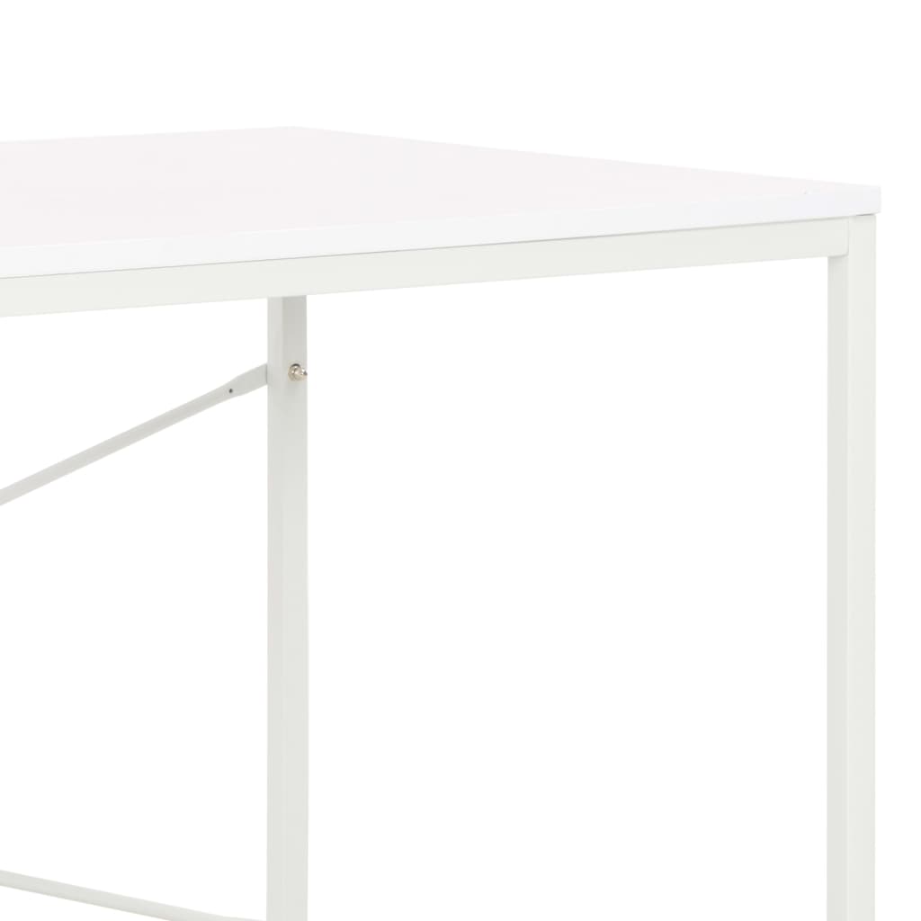 Computer Desk White Engineered wood and powder-coated metal Medium
