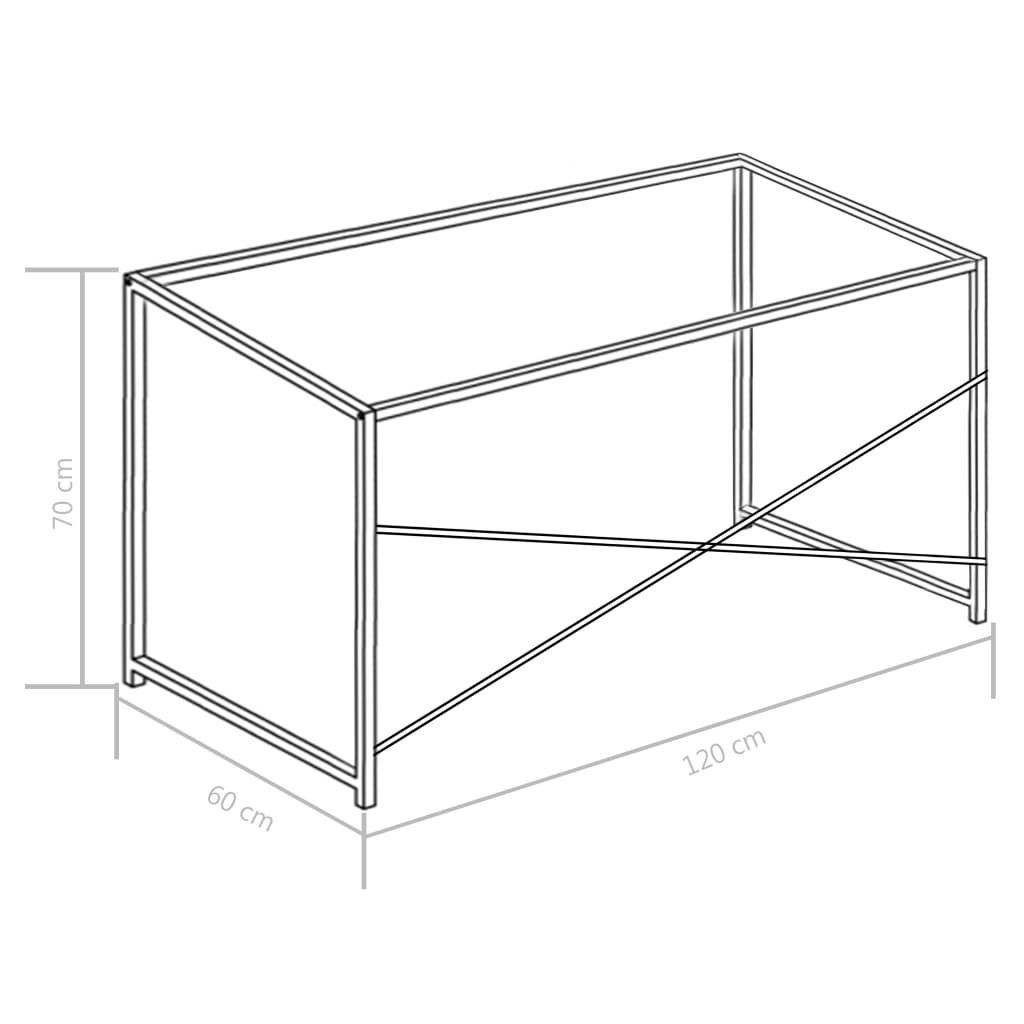 Computer Desk White Engineered wood and powder-coated metal Medium
