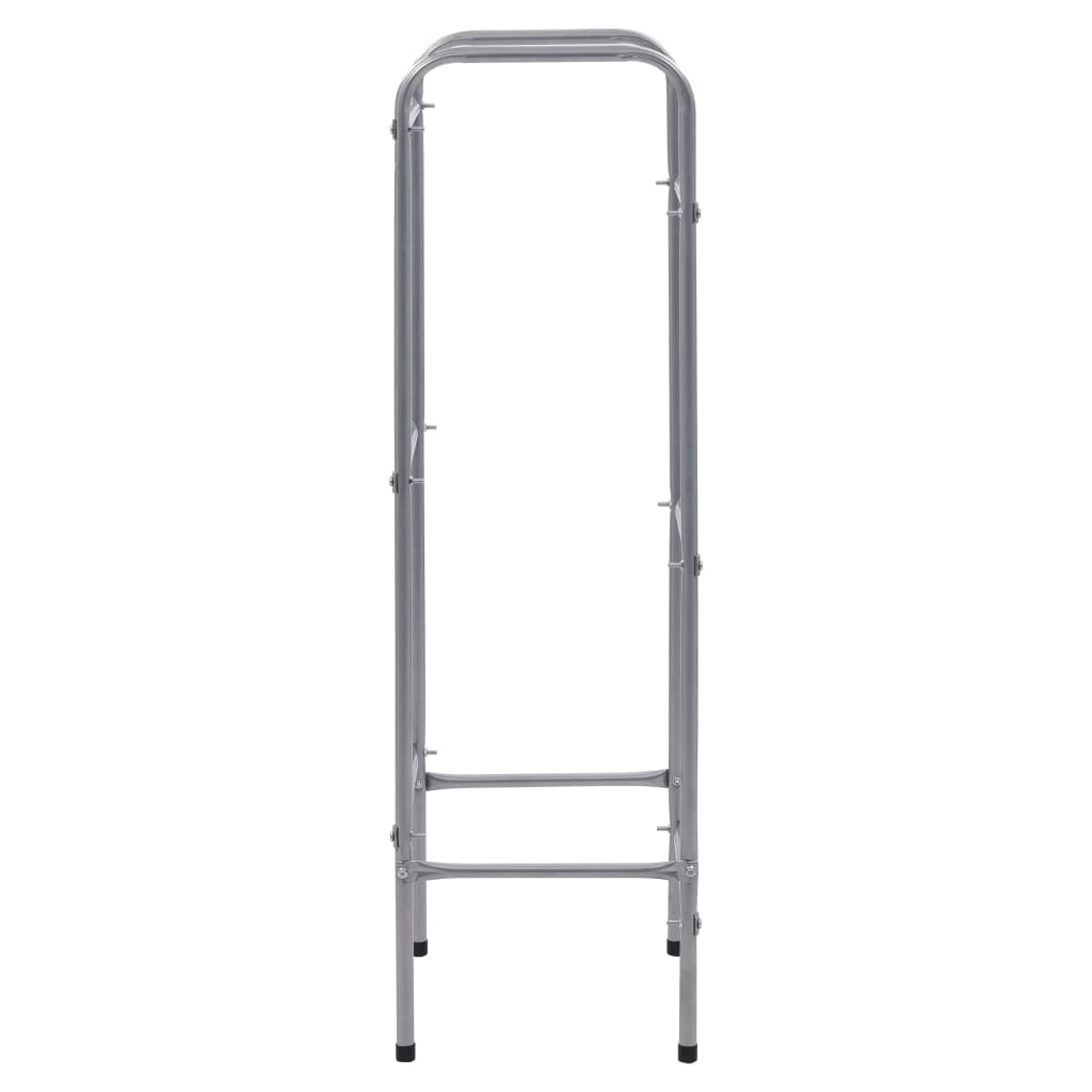 Storage Shelf for 3 Crates Silver 19.7x13.0x45.7" Steel