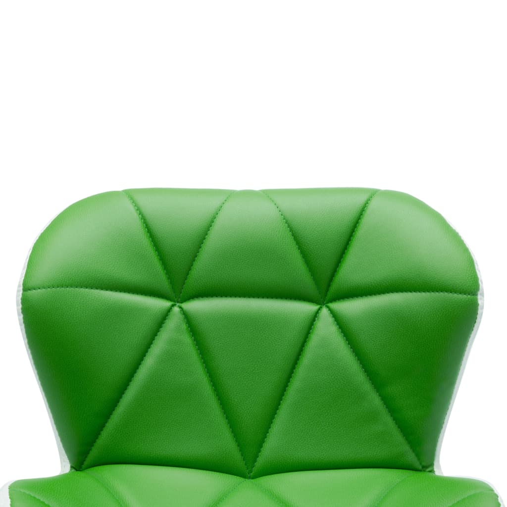 Bar Stools 2 pcs Green Faux Leather