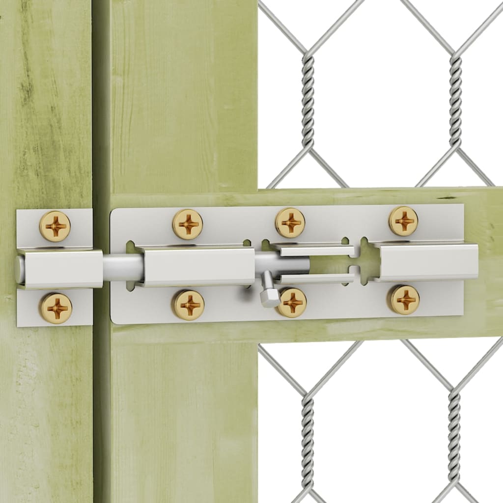 Chicken Cage Green Impregnated Pinewood 4.9x4.9x6.6 ft Durable
