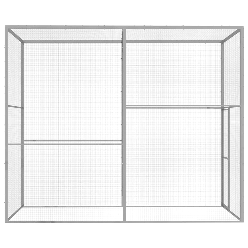 Cat Cage Silver Galvanized steel Large Durable Cat Cage