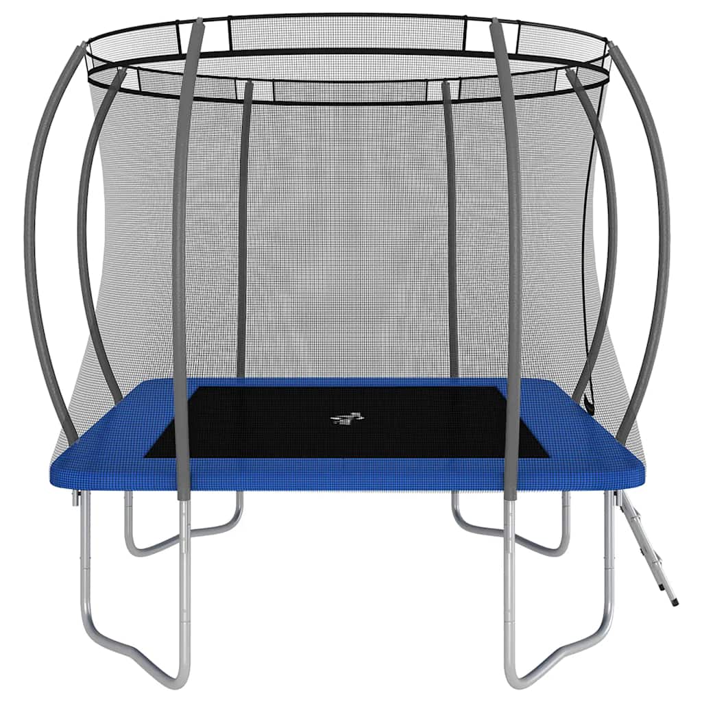 Trampoline Set Black, Grey, Blue Galvanized steel, PVC, PP, PE