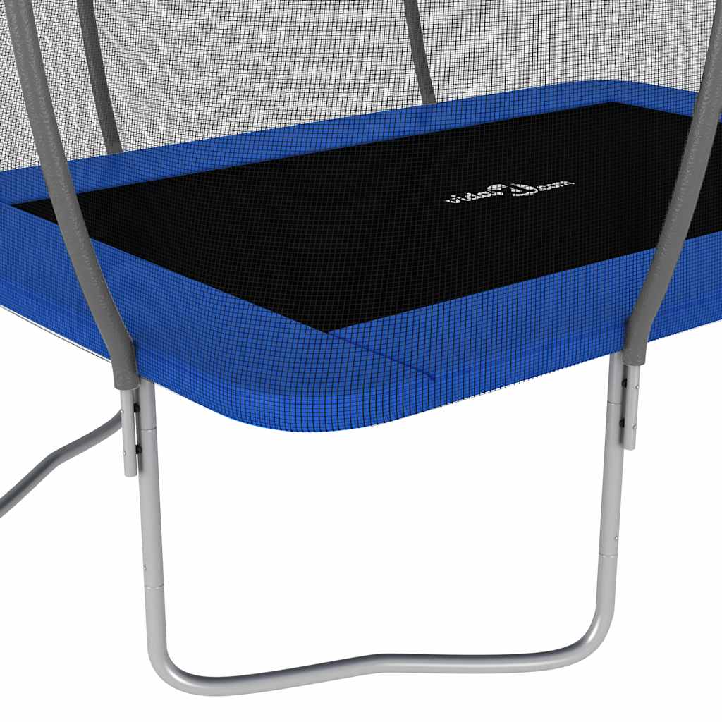 Trampoline Set Black, Grey, Blue Galvanized steel, PVC, PP, PE