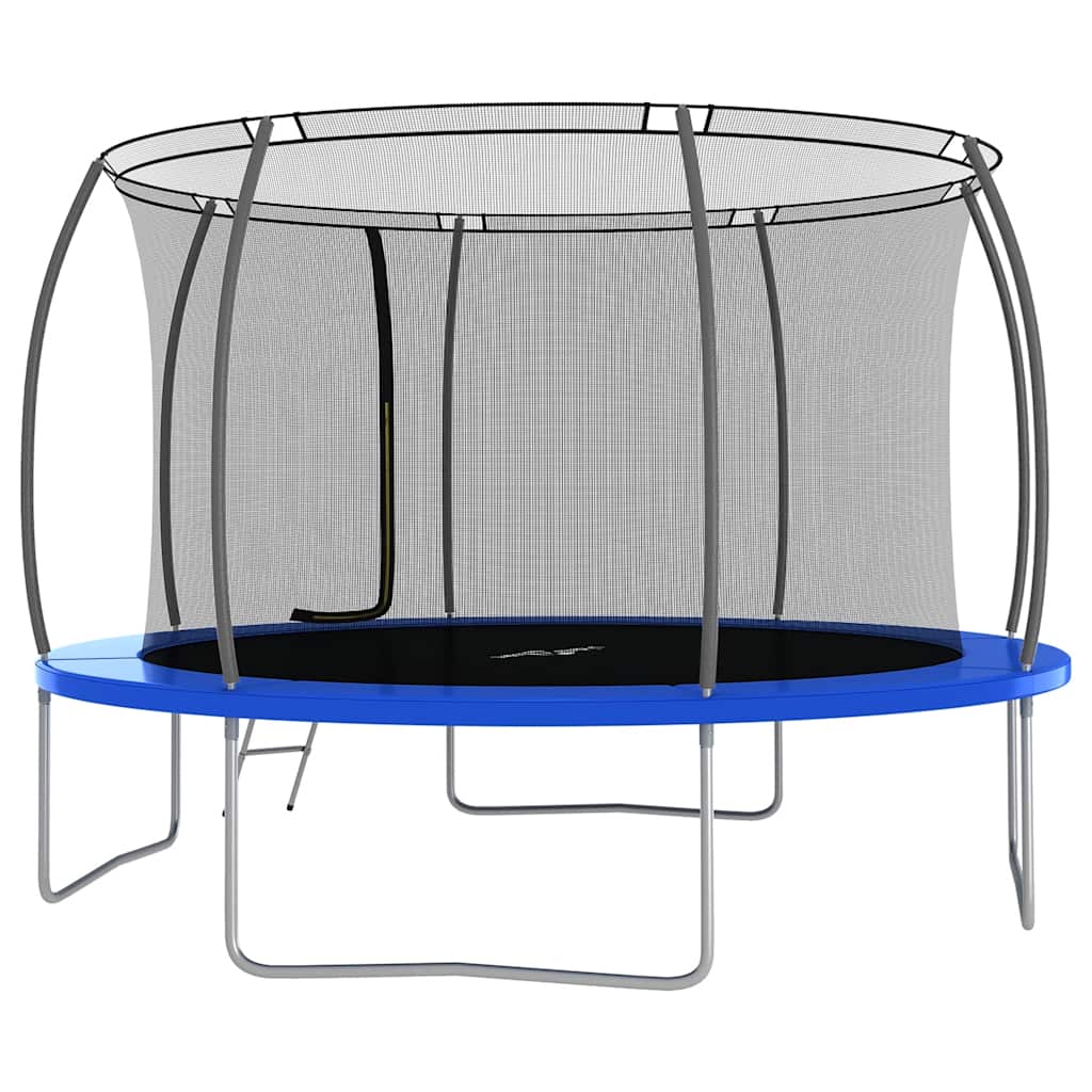 Trampoline Set Black, Grey, Blue
