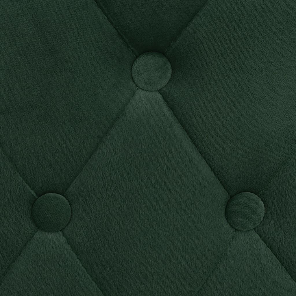 Bar Chair Set of 2 Dark Green