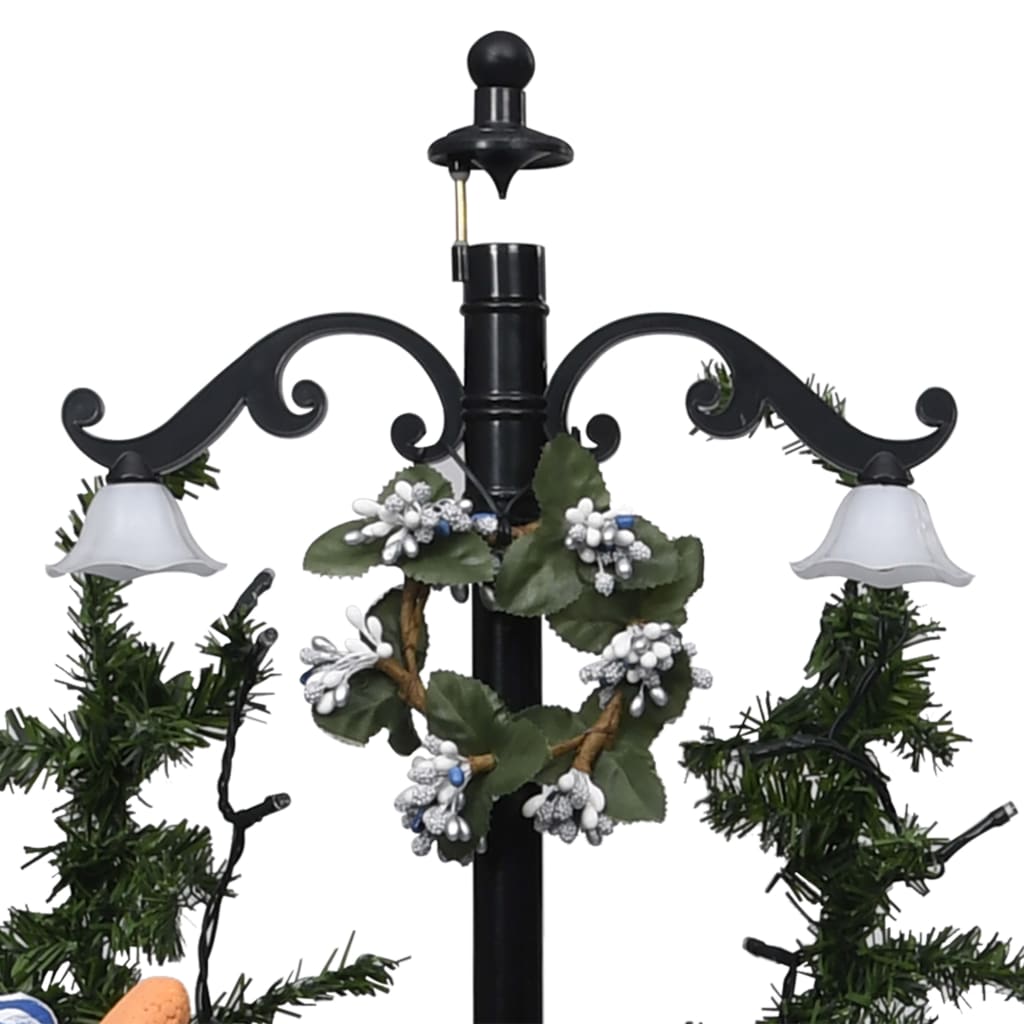 Snowing Christmas Tree Blue, Green, White PVC, polyester and plastic