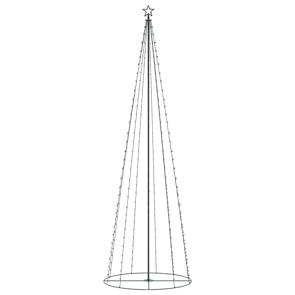Christmas Cone Tree 330 Warm White LEDs Decoration 3x10 ft