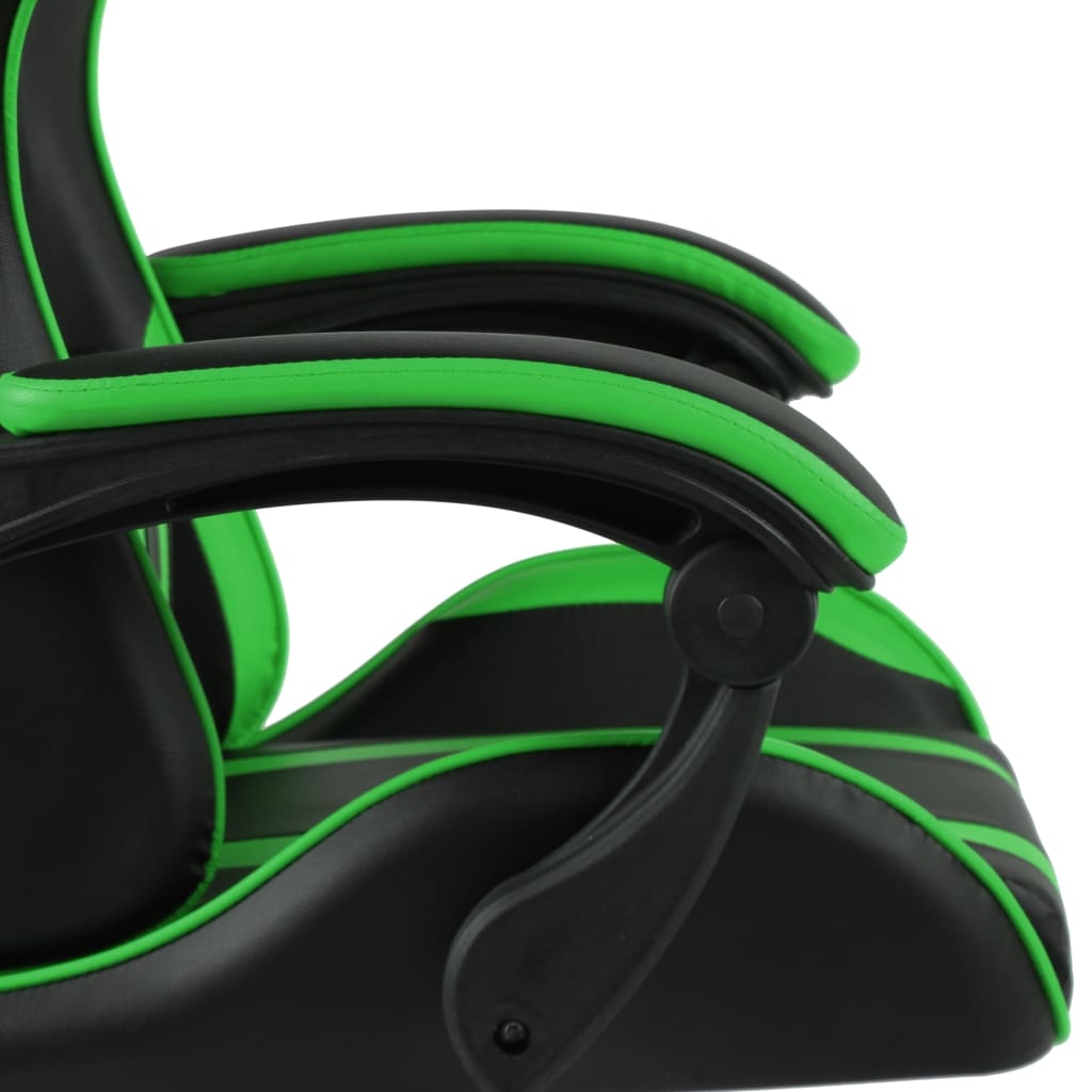 Chair Black and Green Faux leather (100% PVC), plywood, steel