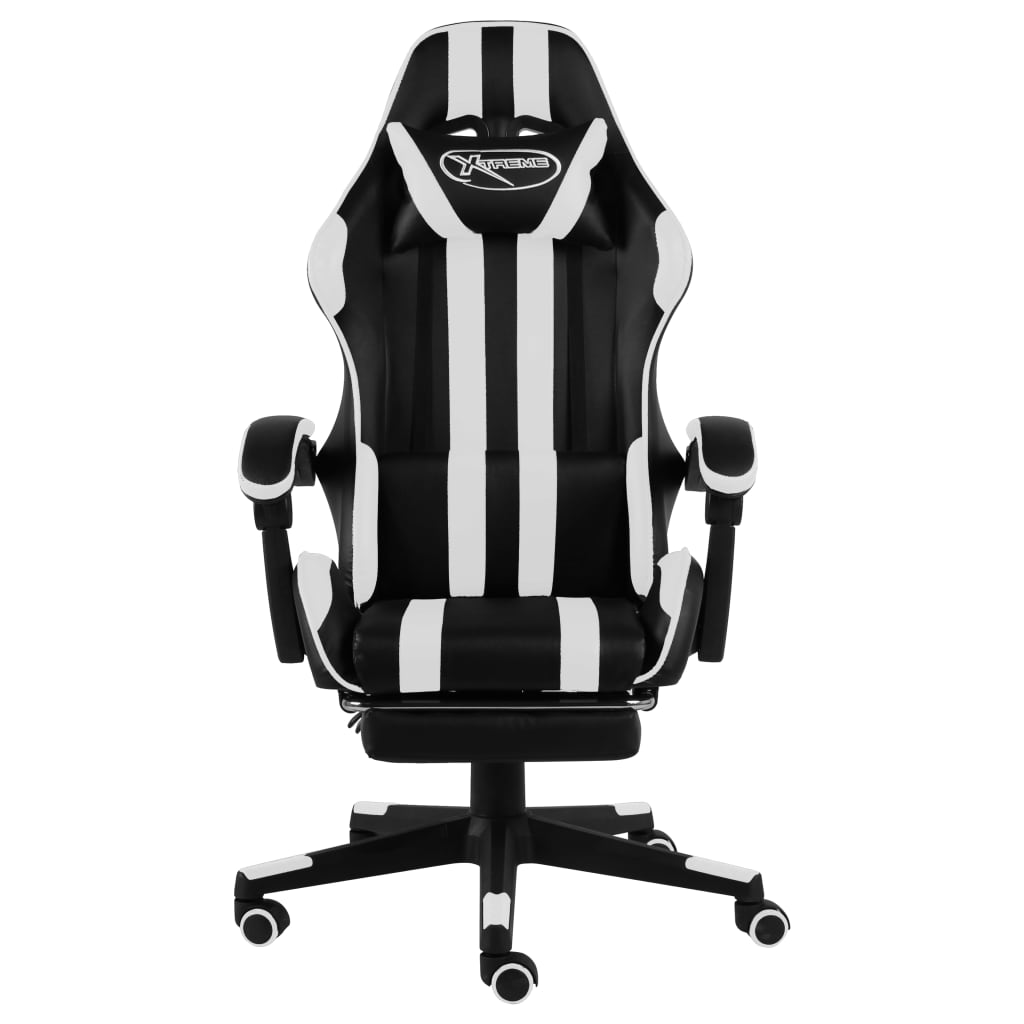 Chair Black and white Faux leather (100% PVC), plywood, steel