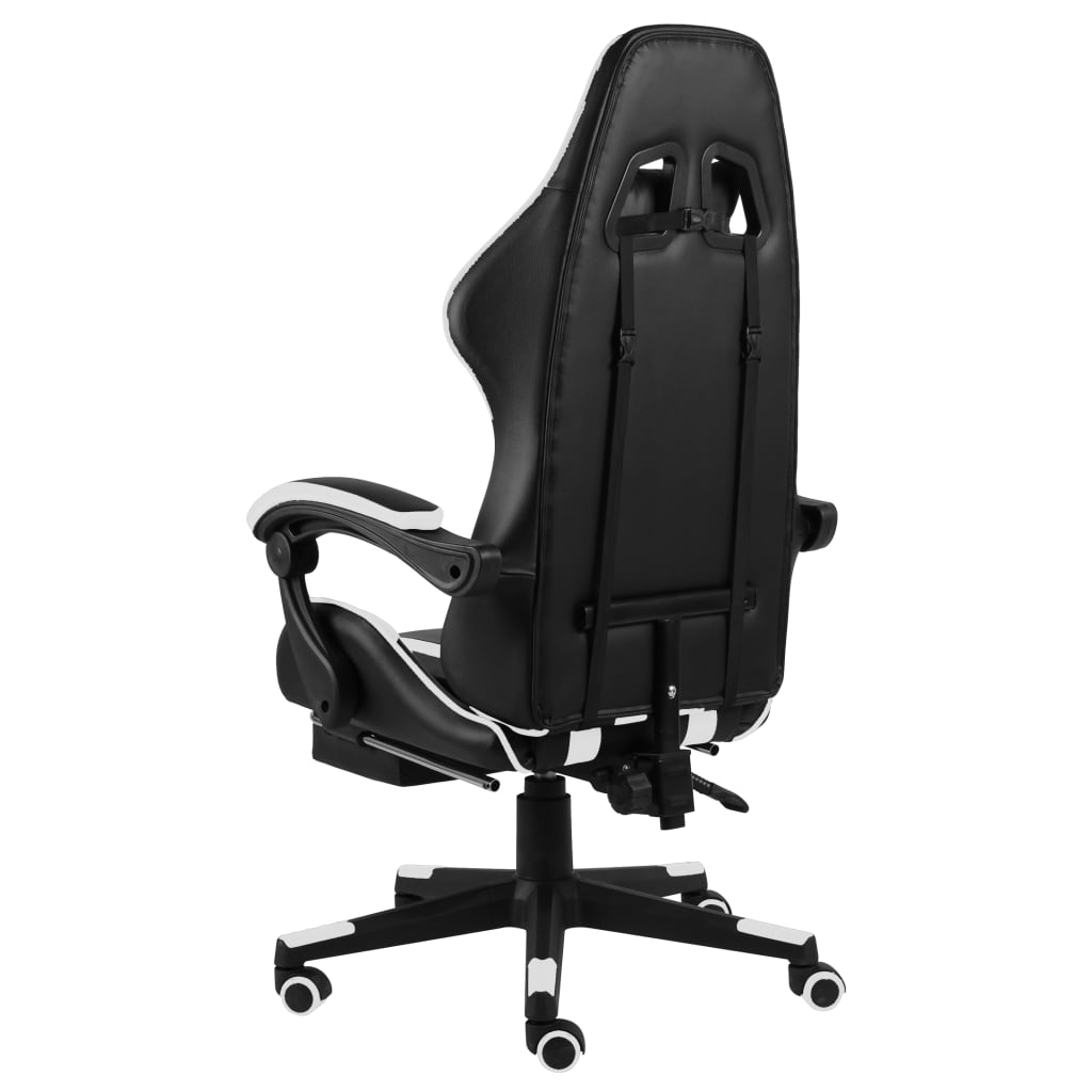 Chair Black and white Faux leather (100% PVC), plywood, steel