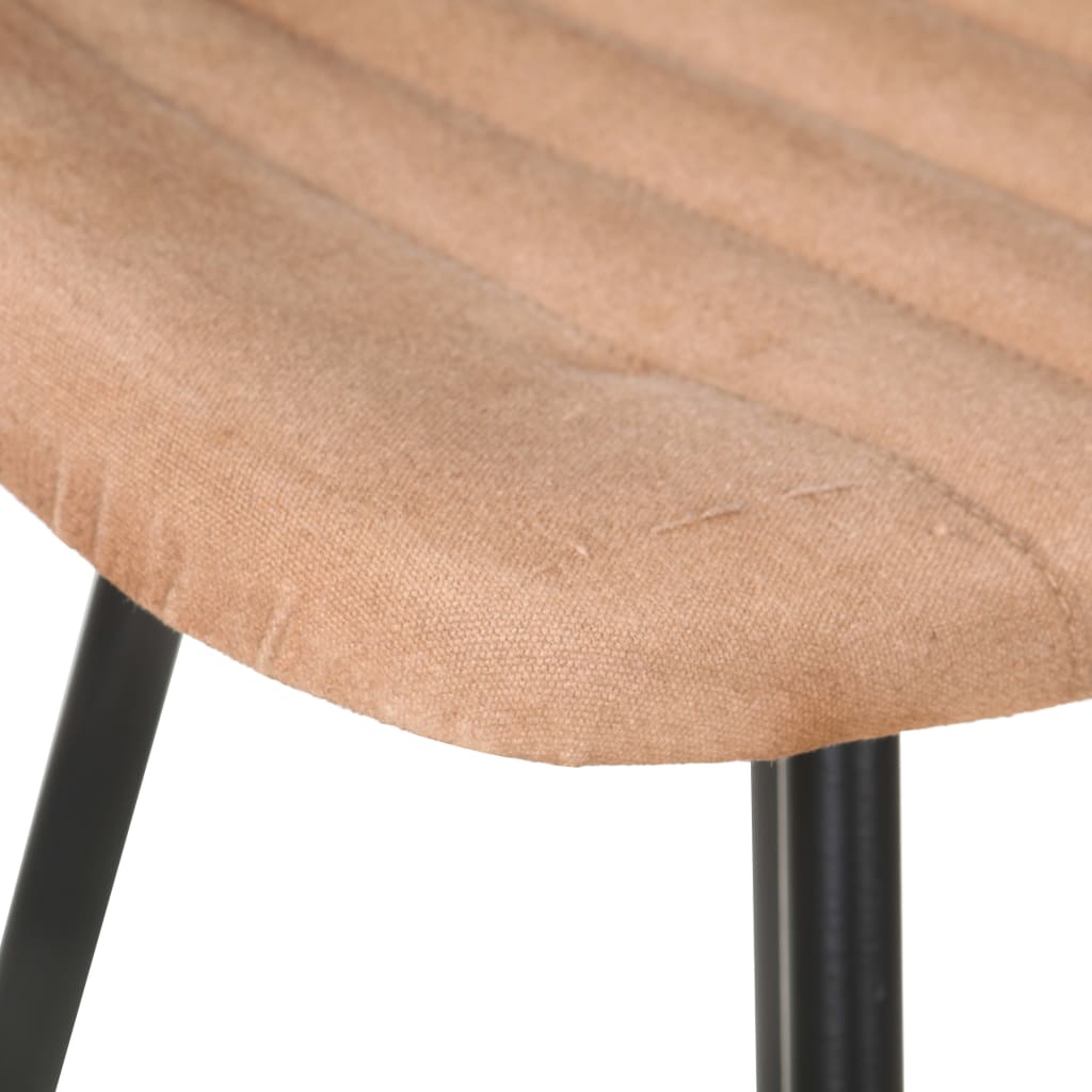 Bar Stool Set of 2 Brown