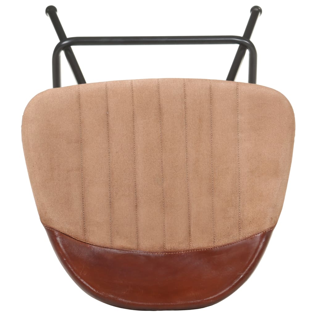Bar Stool Set of 2 Brown