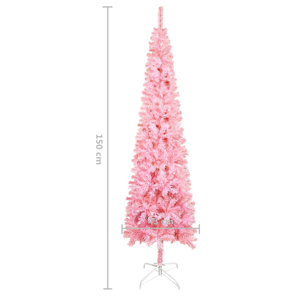 Slim Christmas Tree Pink 5 ft