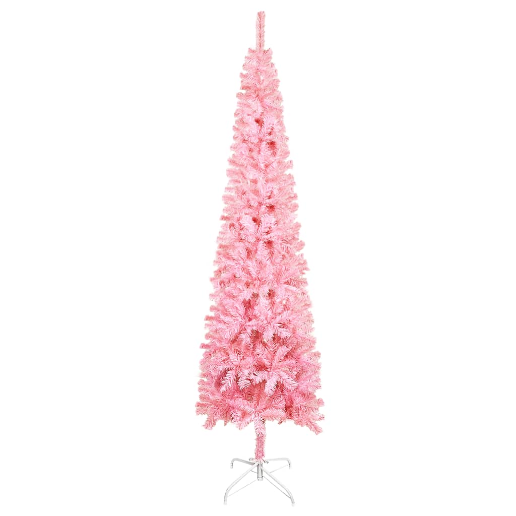 Slim Christmas Tree Pink 7 ft