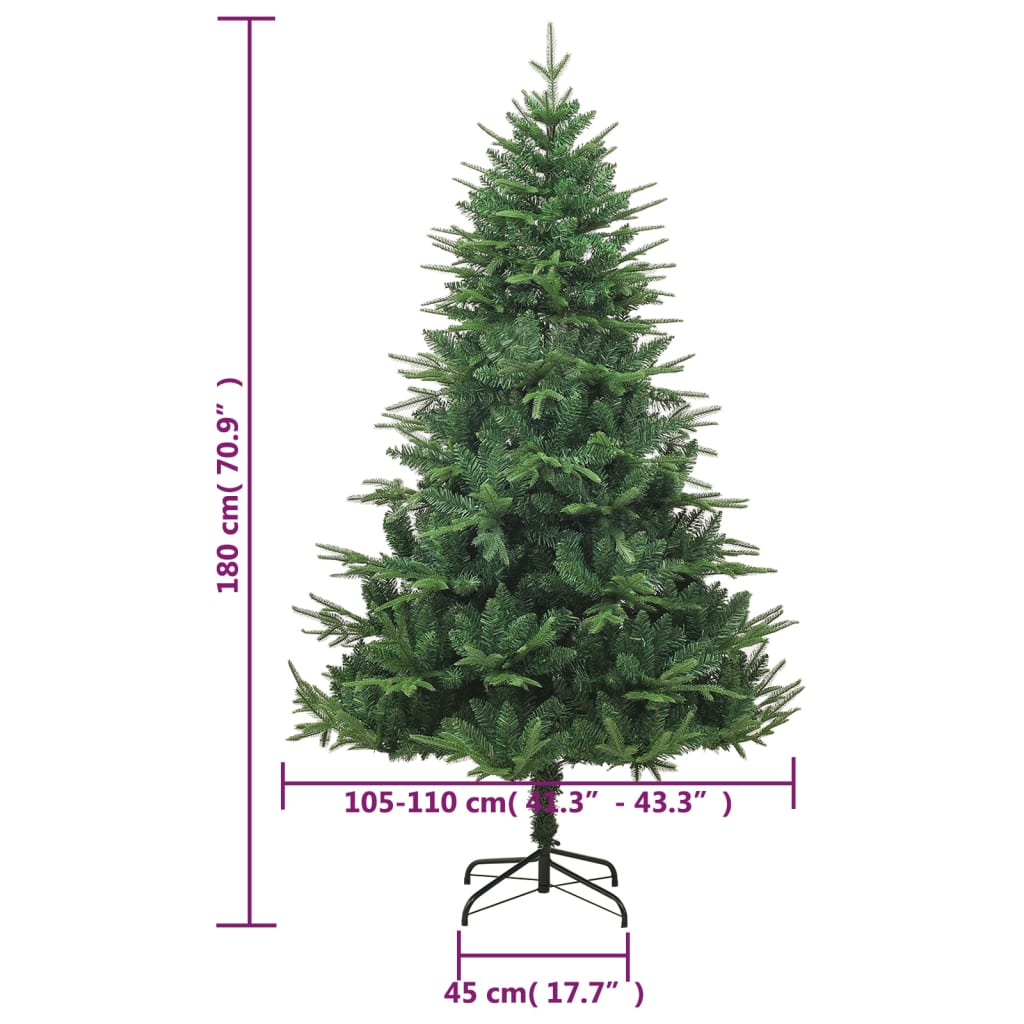 Artificial Christmas Tree Green PVC, PE, Steel 70.9 in