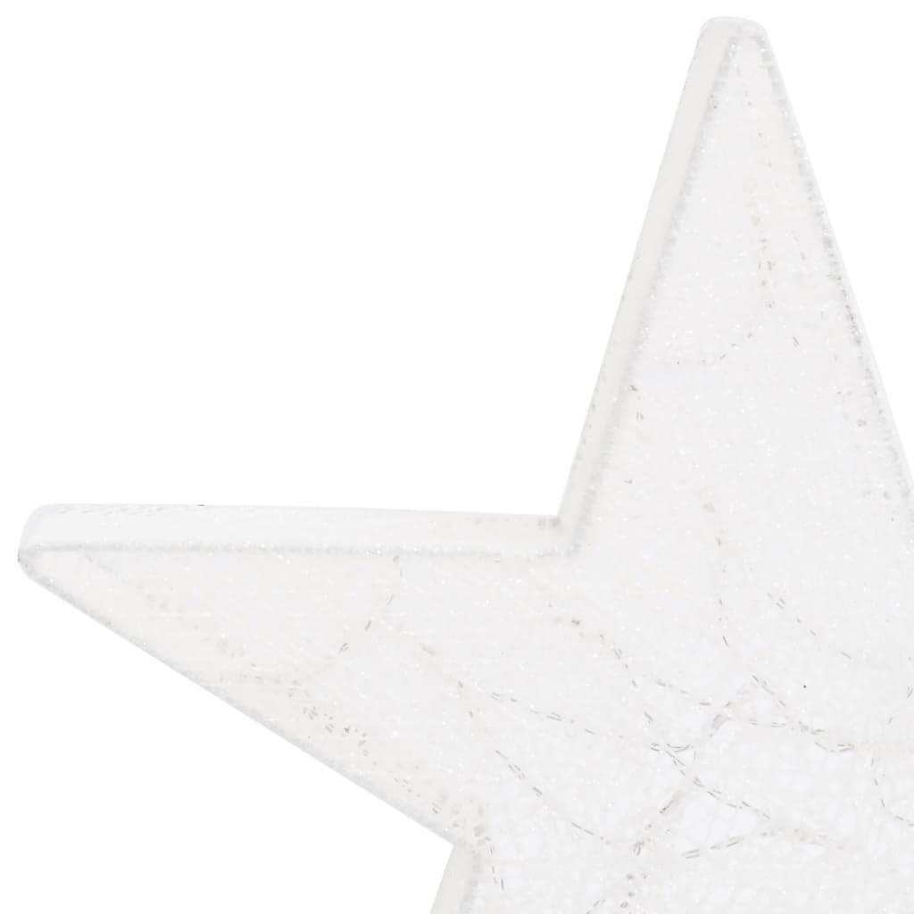Christmas Decoration Stars 3 pcs White Mesh LED Outdoor Indoor