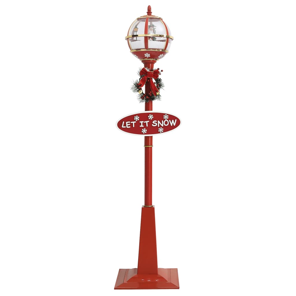 Christmas Street Lamp Red ABS, PVC Large Christmas Street Lamp
