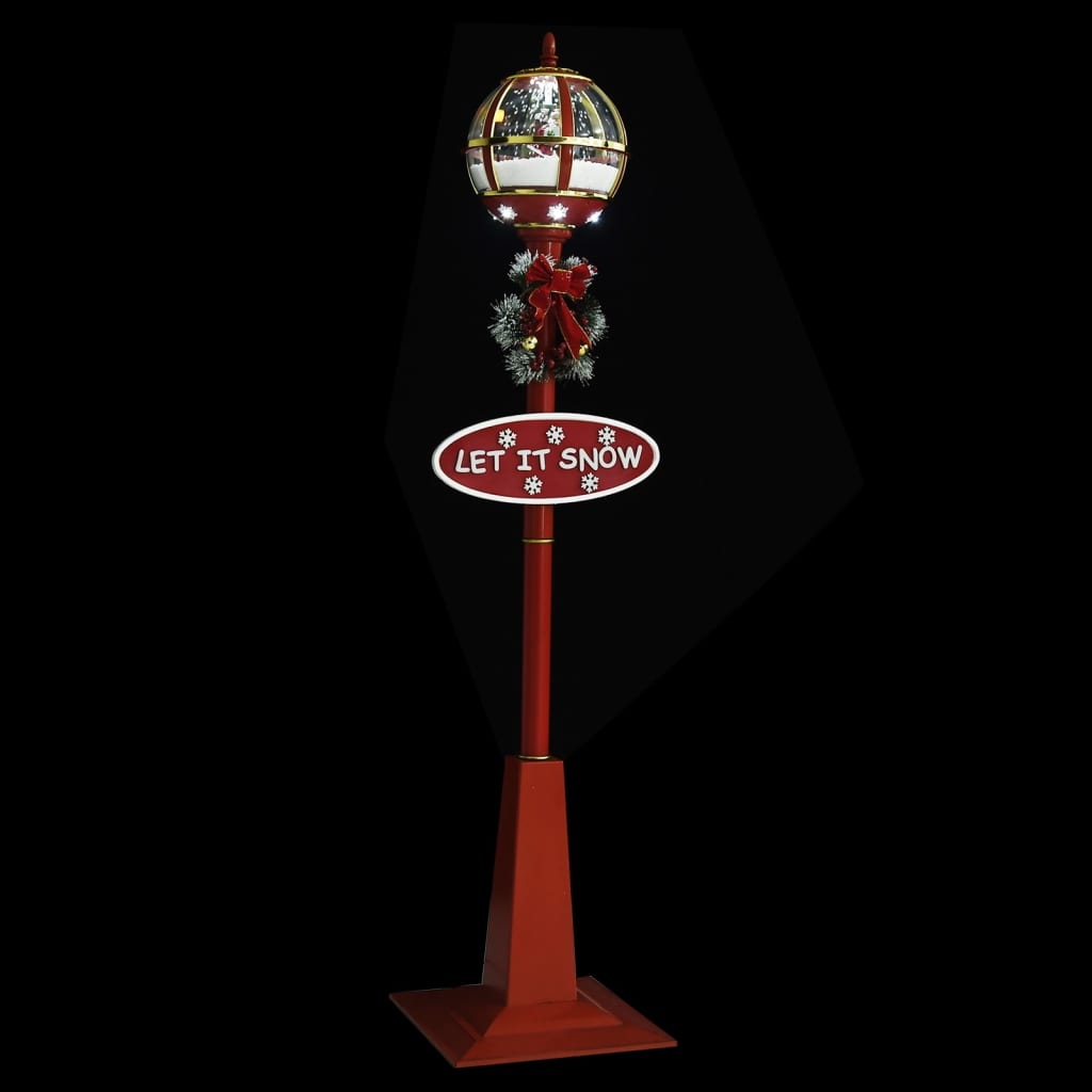 Christmas Street Lamp Red ABS, PVC Large Christmas Street Lamp