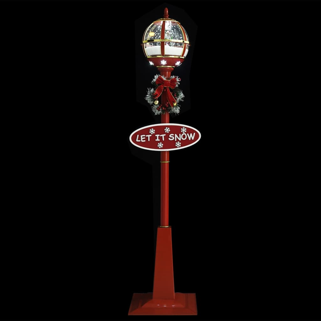 Christmas Street Lamp Red ABS, PVC Large Christmas Street Lamp