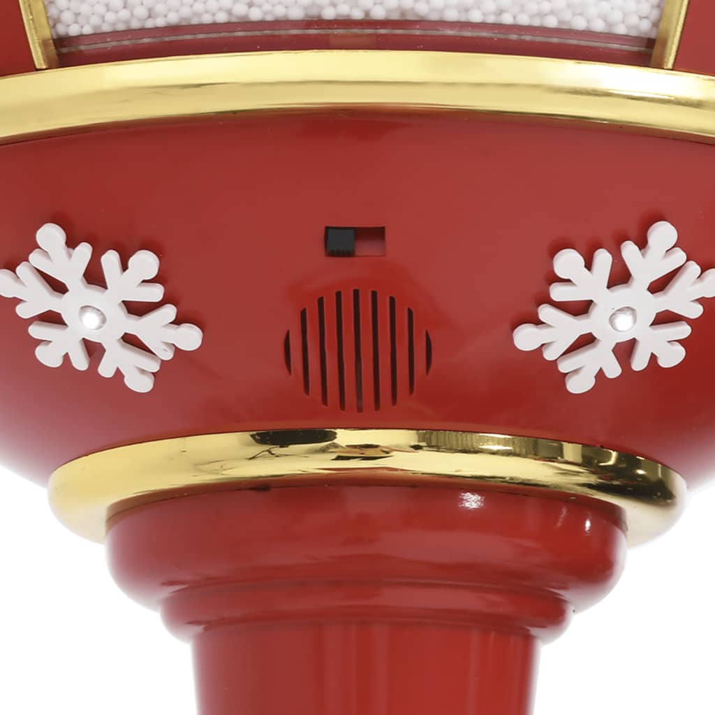 Christmas Street Lamp Red ABS, PVC Large Christmas Street Lamp