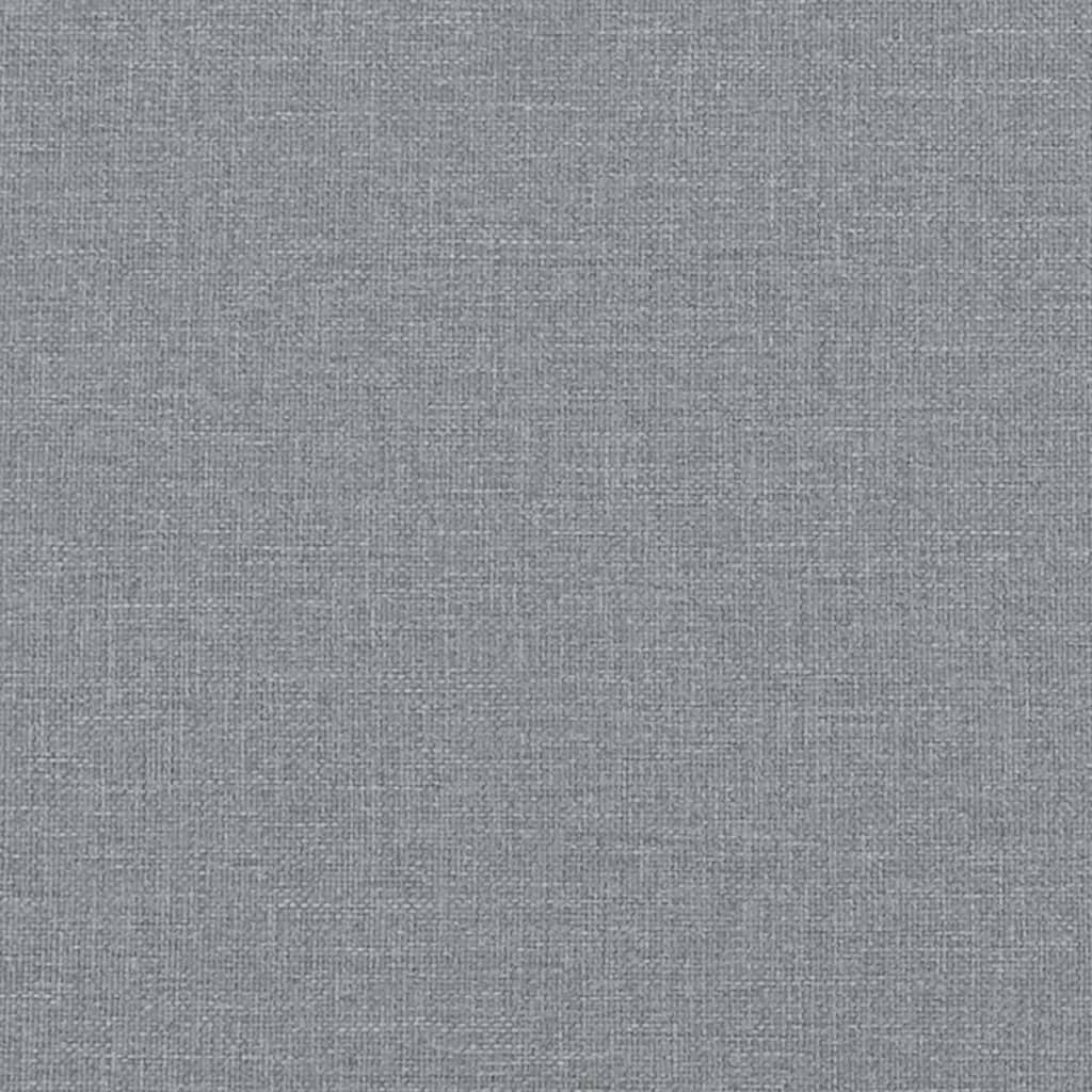 Stool Light grey Polyester fabric with rubber wood legs Compact