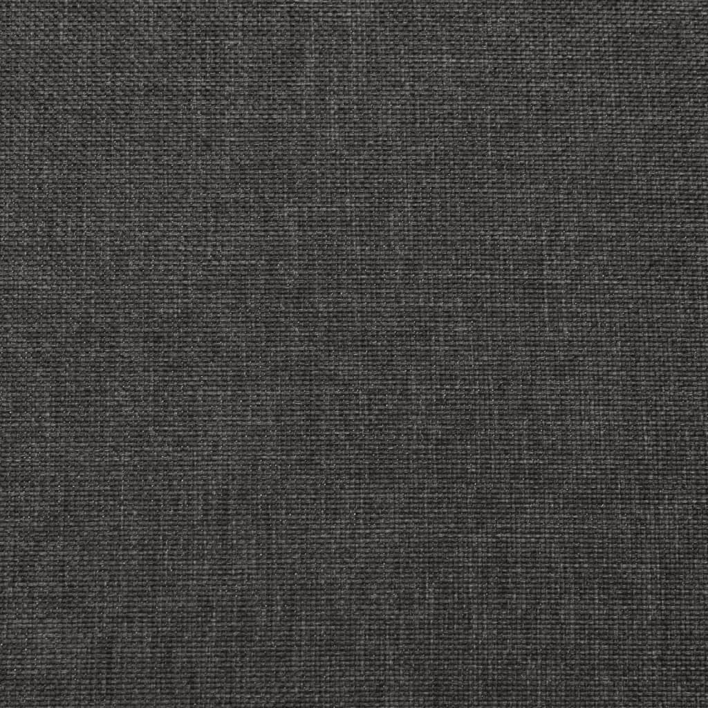 Stool Dark grey 100% Polyester, Rubber wood Compact Simple