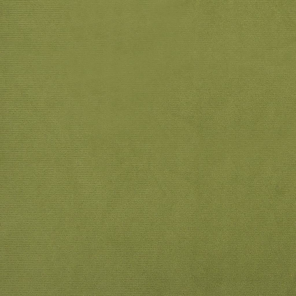 Stool Light Green Velvet (100% polyester), rubber wood Compact