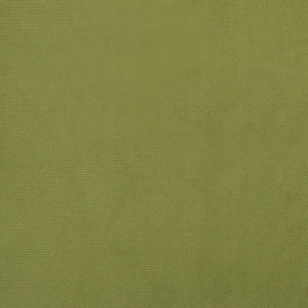 Stool Light Green Velvet Compact Simplistic Stool Square