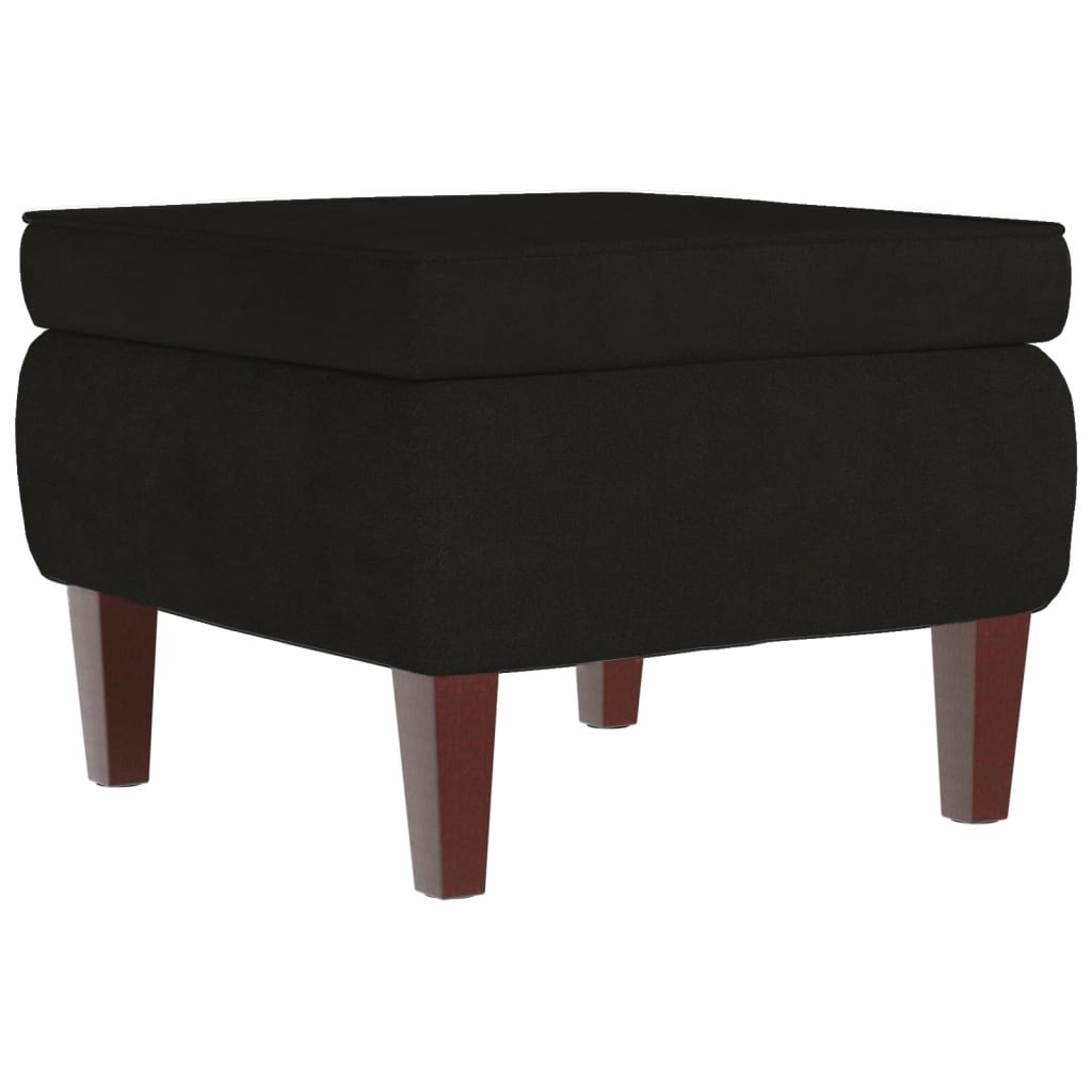 Stool Black Velvet Compact Appealing Design Stool Square