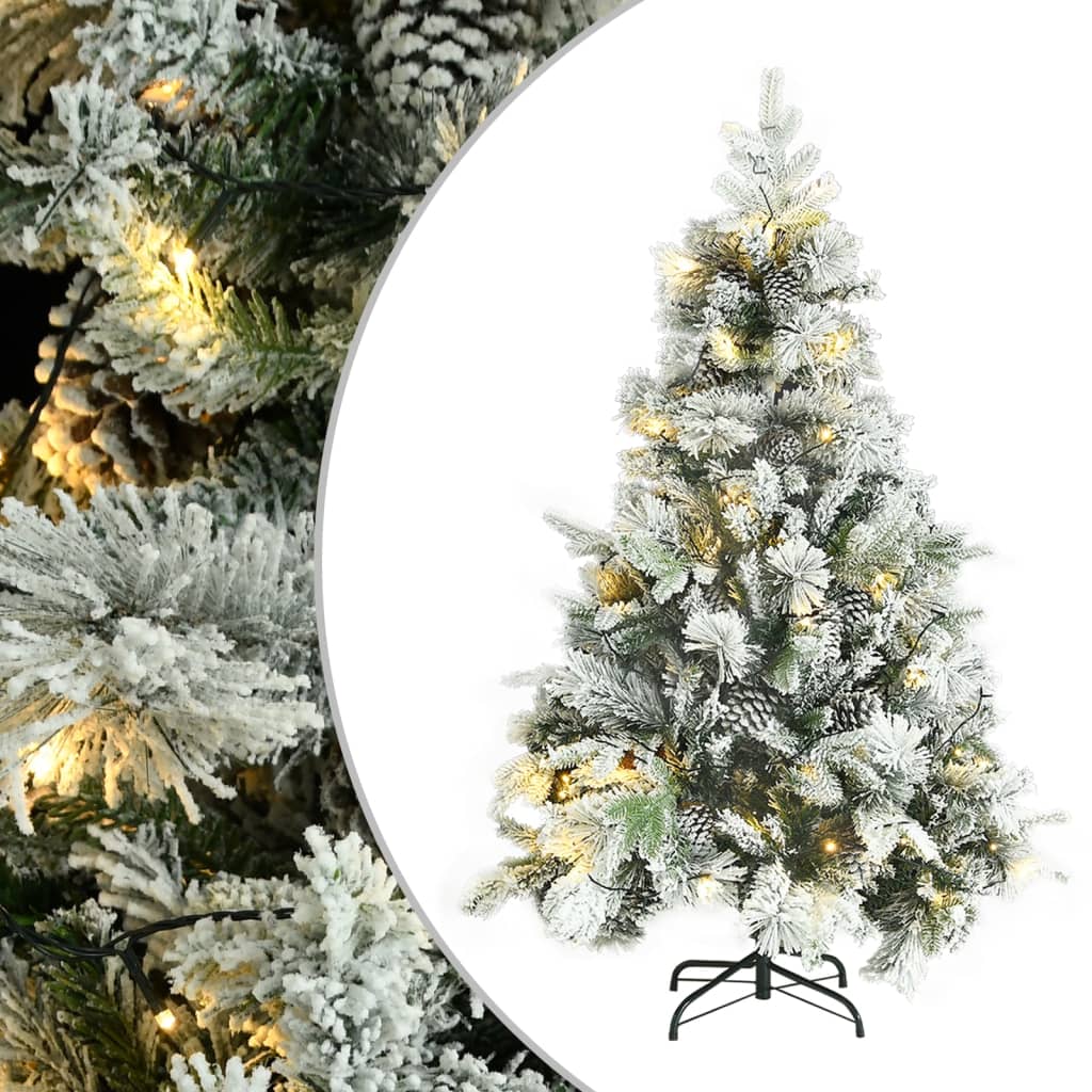 Christmas Tree Green and white PVC, PE, Steel 5 ft