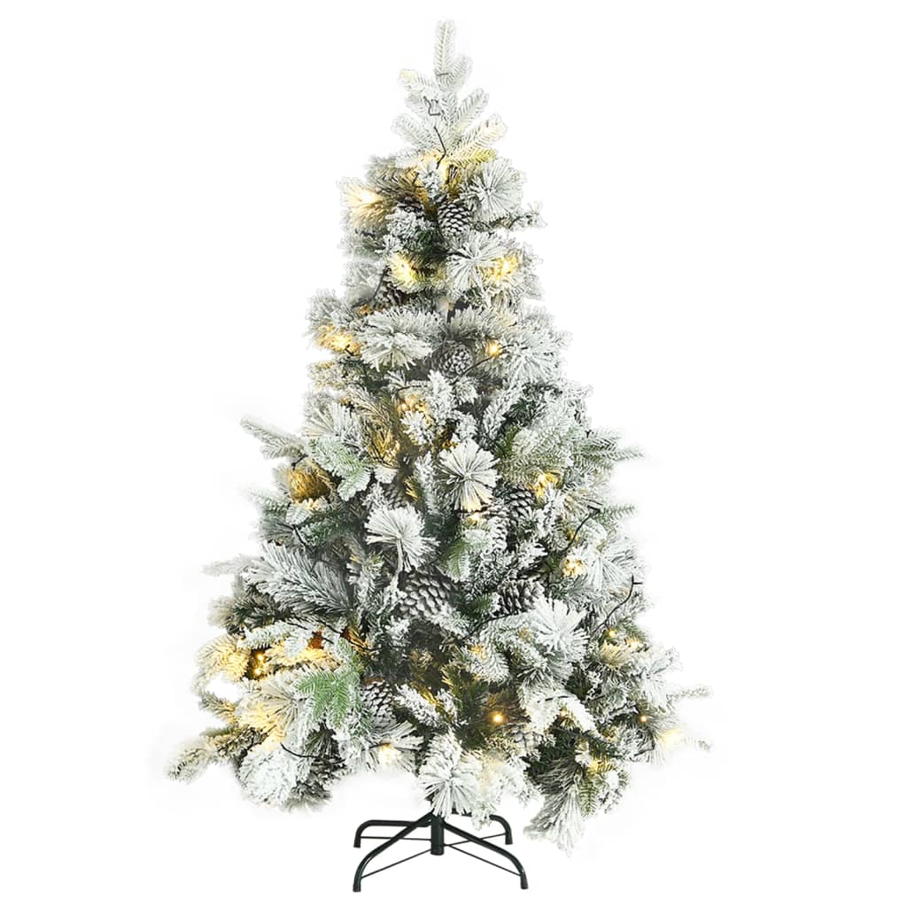Christmas Tree Green and white PVC, PE, Steel 5 ft