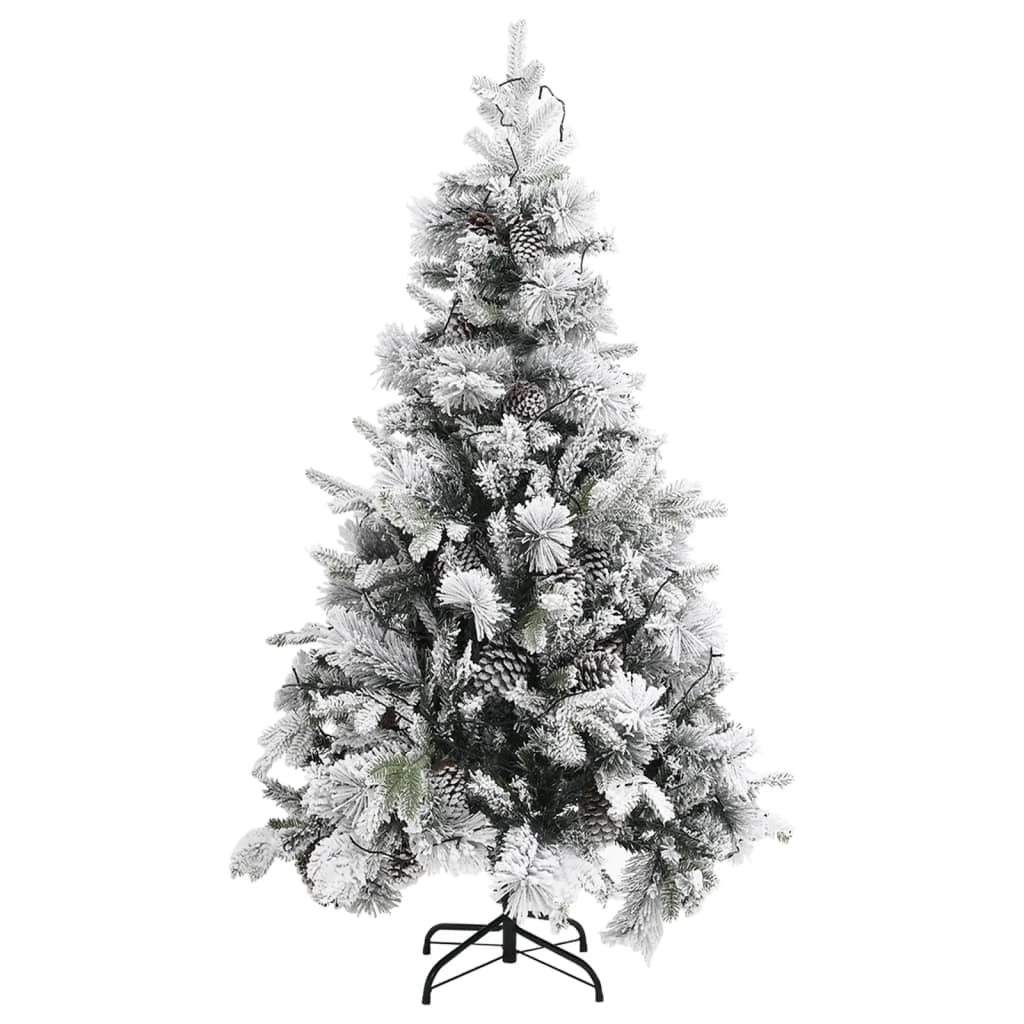 Christmas Tree Green and white PVC, PE, Steel 76.8 in