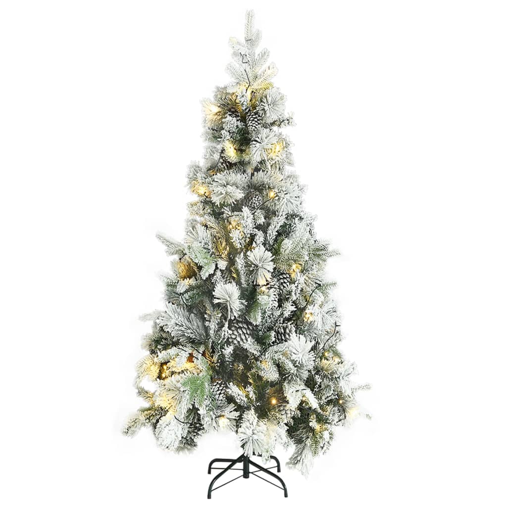 Christmas Tree Green and White PVC, PE, Steel Large