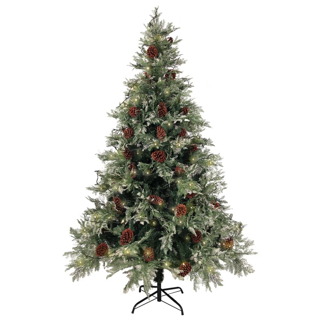 Christmas Tree Green and white PVC, PE, Steel 47.2 in height