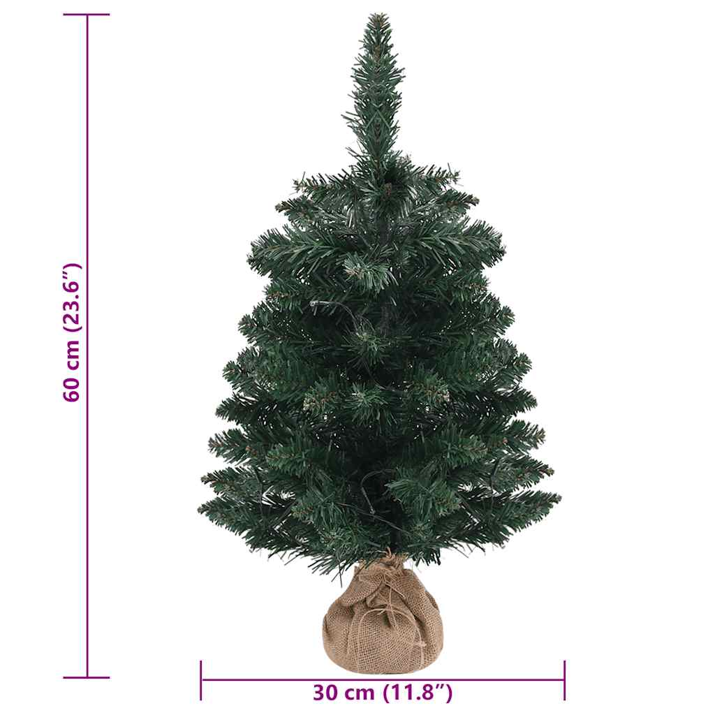 Fake Christmas Tree Green PVC Small Faux Tree Cone-shaped