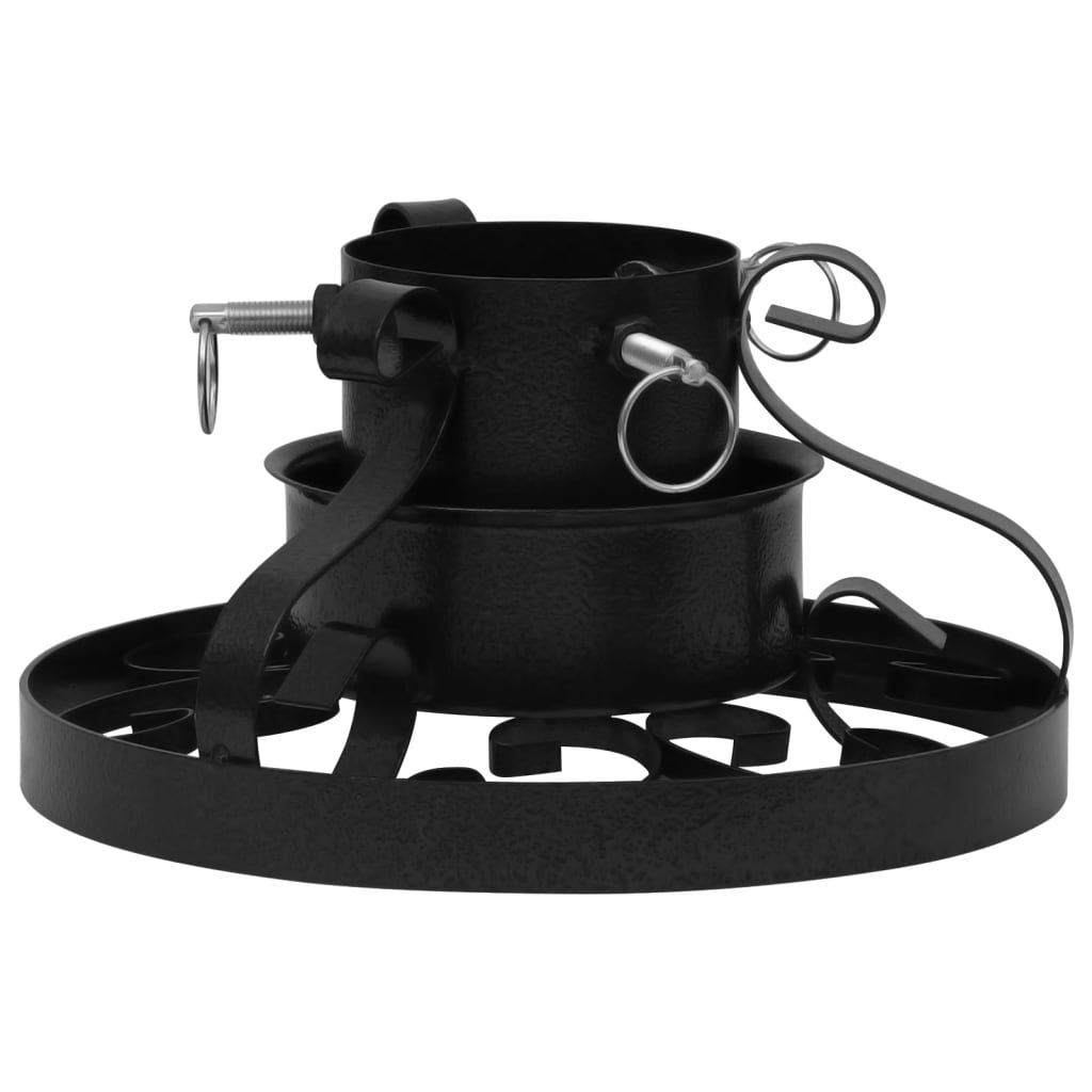 Christmas Tree Stand Black Metal Medium Decorative Inlays