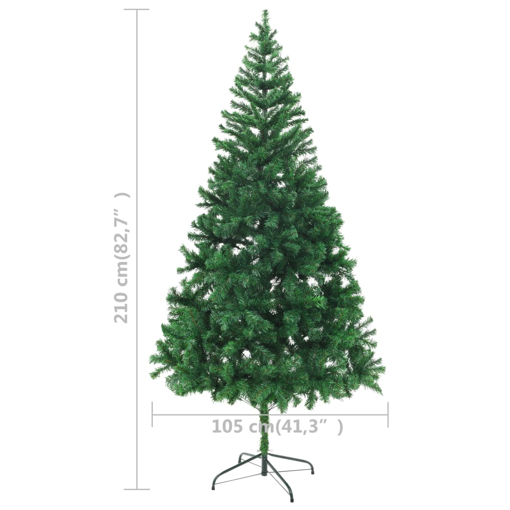 Christmas Tree Green PVC 82.7 in Fake Christmas Tree